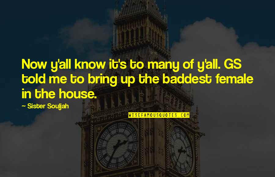 Y Me Quotes By Sister Souljah: Now y'all know it's to many of y'all.