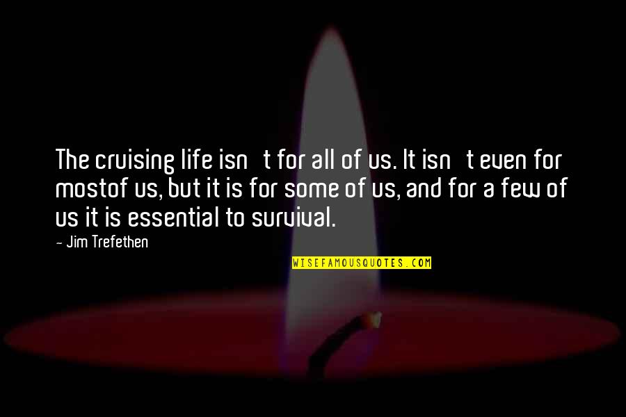 Yachting Sailing Quotes By Jim Trefethen: The cruising life isn't for all of us.