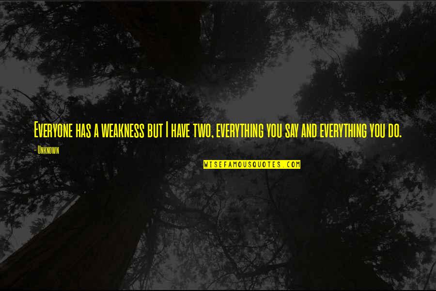 Yacine Adli Quotes By Unknown: Everyone has a weakness but I have two,