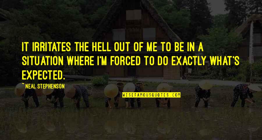Yahudiler Ve Quotes By Neal Stephenson: It irritates the hell out of me to Yahudiler Ve Quotes By Neal Stephenson: It irritates the hell out of me to