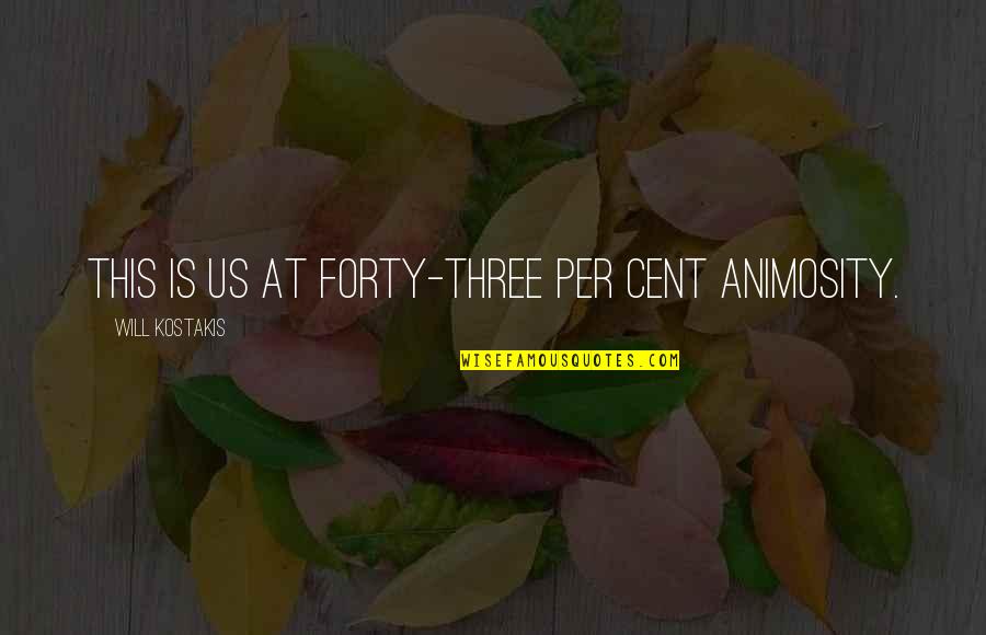 Yakan Cloth Quotes By Will Kostakis: This is us at forty-three per cent animosity.