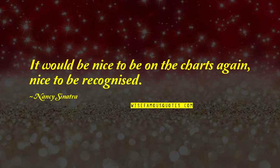 Yakasauter Quotes By Nancy Sinatra: It would be nice to be on the