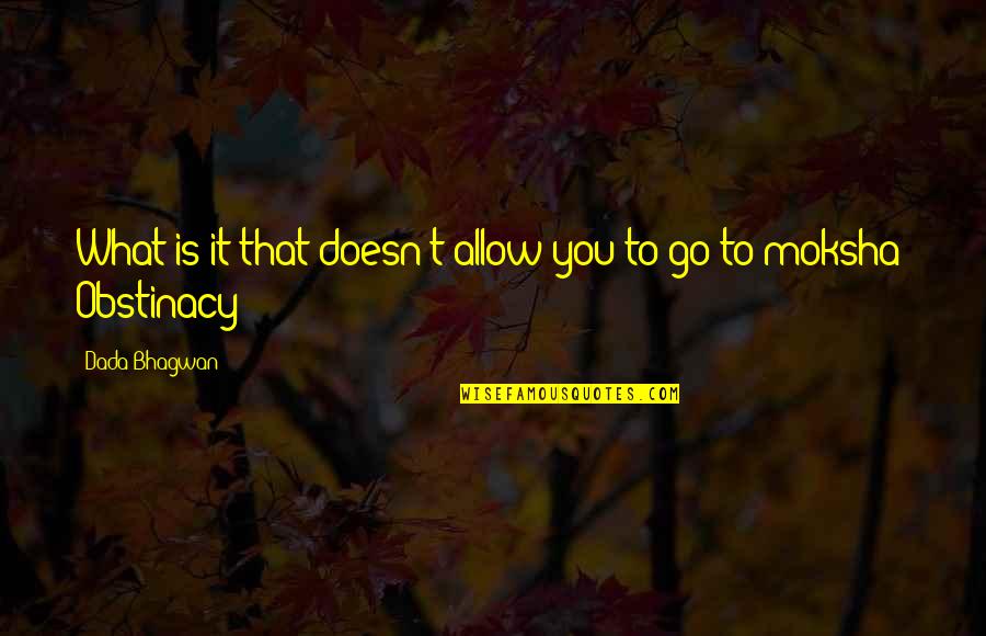 Yaknyeti Quotes By Dada Bhagwan: What is it that doesn't allow you to
