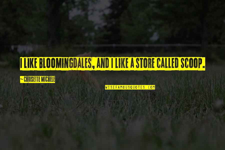 Yamahata Art Quotes By Chrisette Michele: I like Bloomingdales, and I like a store