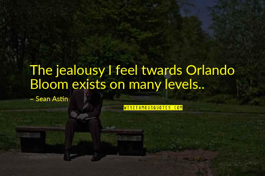Yamauchi Real Estate Quotes By Sean Astin: The jealousy I feel twards Orlando Bloom exists