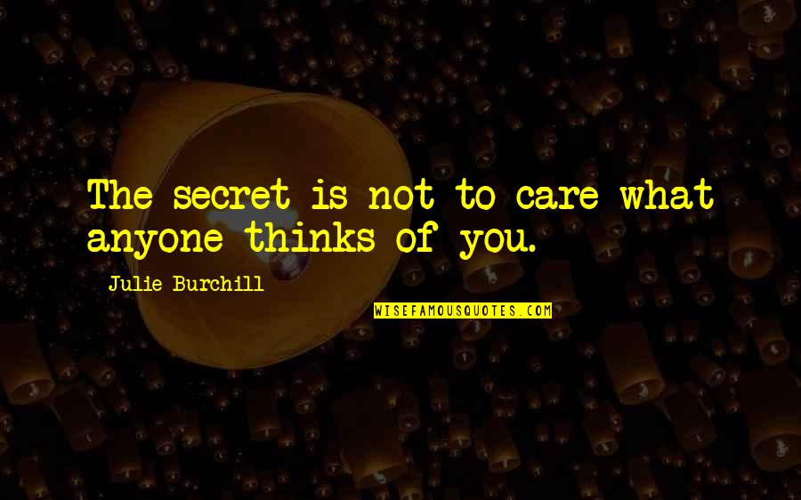 Yandex Mail Quotes By Julie Burchill: The secret is not to care what anyone Yandex Mail Quotes By Julie Burchill: The secret is not to care what anyone