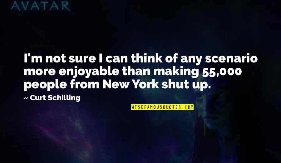 Yanette Quotes By Curt Schilling: I'm not sure I can think of any Yanette Quotes By Curt Schilling: I'm not sure I can think of any