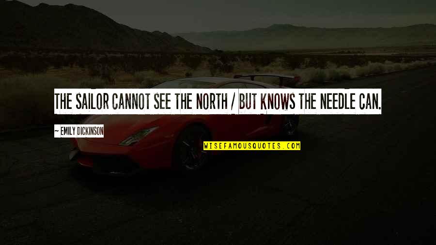 Yannick Agnel Quotes By Emily Dickinson: The sailor cannot see the north / but Yannick Agnel Quotes By Emily Dickinson: The sailor cannot see the north / but
