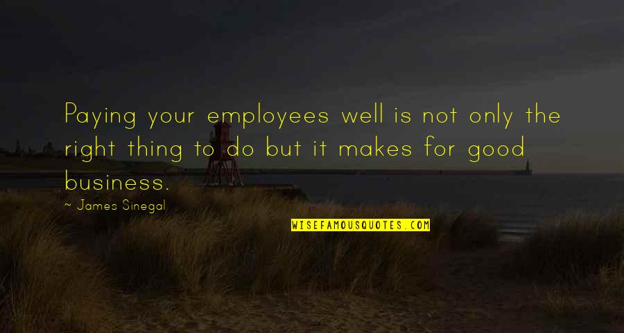 Yaowaluk Pholprasert Quotes By James Sinegal: Paying your employees well is not only the