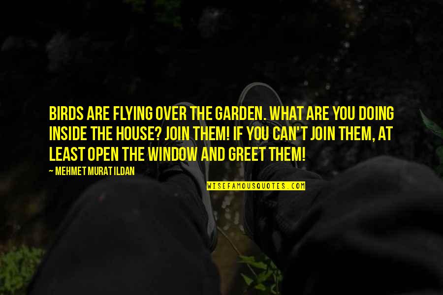 Yarbae Quotes By Mehmet Murat Ildan: Birds are flying over the garden. What are