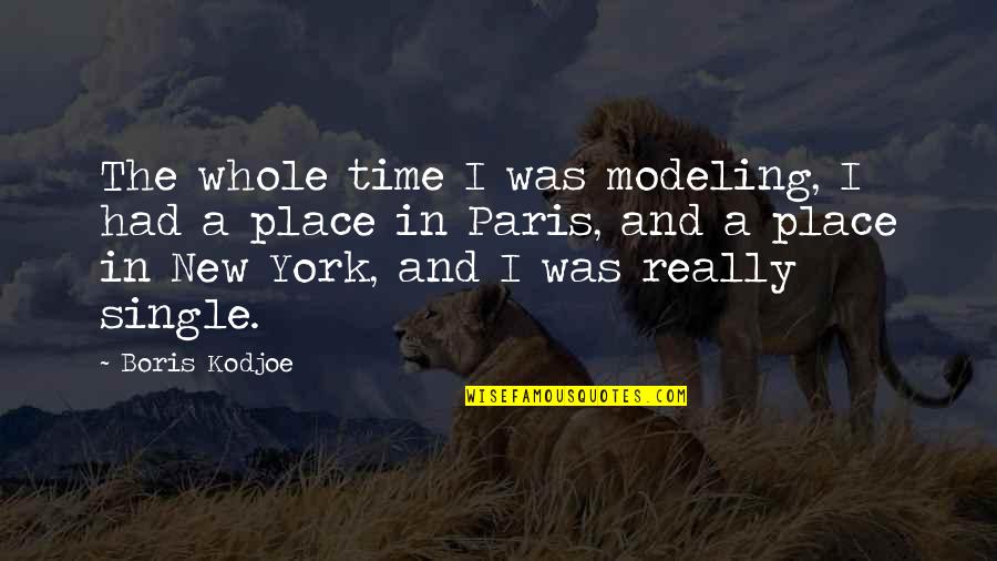 Yarninspirations Ez Quotes By Boris Kodjoe: The whole time I was modeling, I had Yarninspirations Ez Quotes By Boris Kodjoe: The whole time I was modeling, I had