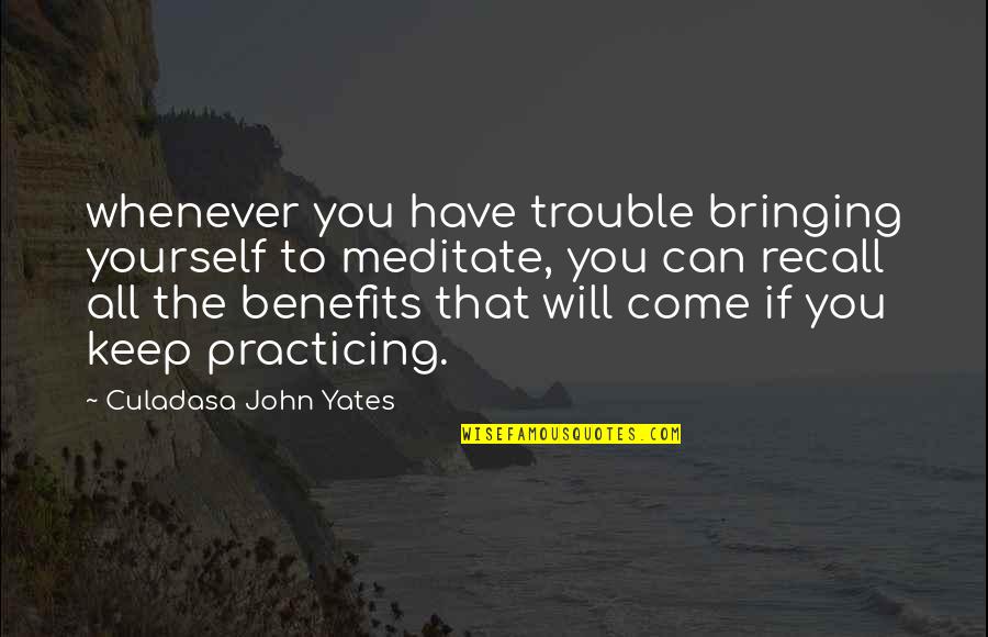 Yasukuni Maru Quotes By Culadasa John Yates: whenever you have trouble bringing yourself to meditate, Yasukuni Maru Quotes By Culadasa John Yates: whenever you have trouble bringing yourself to meditate,