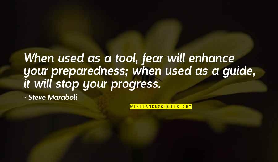 Yatima Wachuki Quotes By Steve Maraboli: When used as a tool, fear will enhance Yatima Wachuki Quotes By Steve Maraboli: When used as a tool, fear will enhance