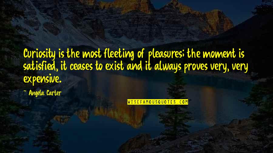 Yayoi Kusama Art Quotes By Angela Carter: Curiosity is the most fleeting of pleasures; the