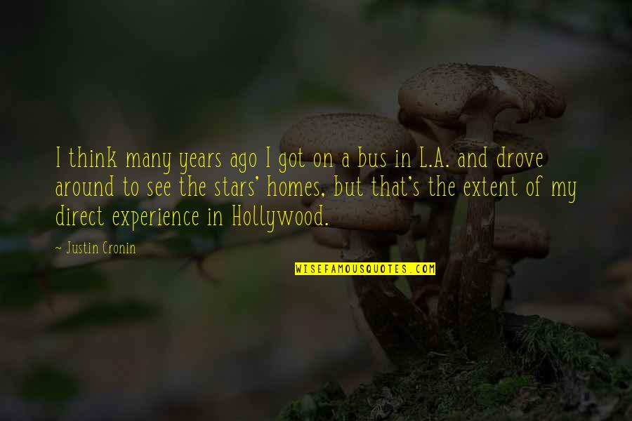 Years Of Experience Quotes By Justin Cronin: I think many years ago I got on Years Of Experience Quotes By Justin Cronin: I think many years ago I got on