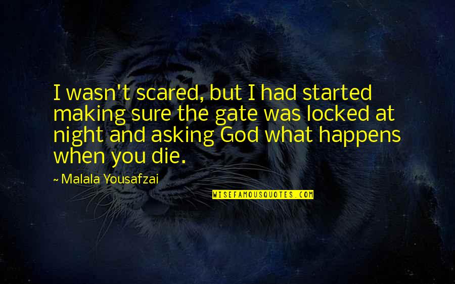 Yehuda Bauer Quotes By Malala Yousafzai: I wasn't scared, but I had started making