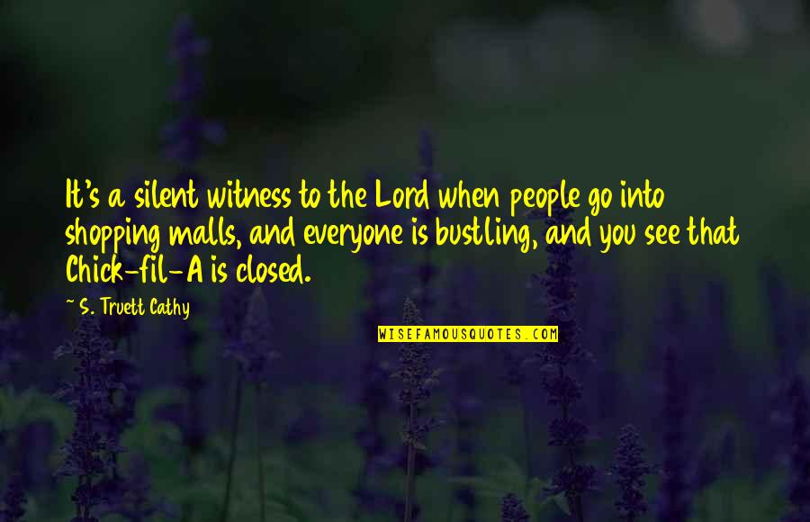 Yellow Color Quotes By S. Truett Cathy: It's a silent witness to the Lord when