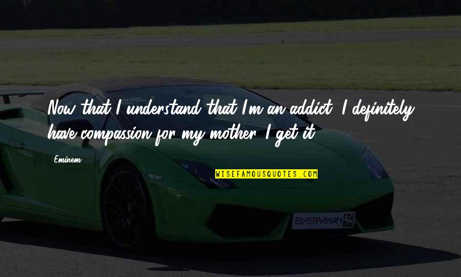 Yellowstone Series Quotes By Eminem: Now that I understand that I'm an addict, Yellowstone Series Quotes By Eminem: Now that I understand that I'm an addict,
