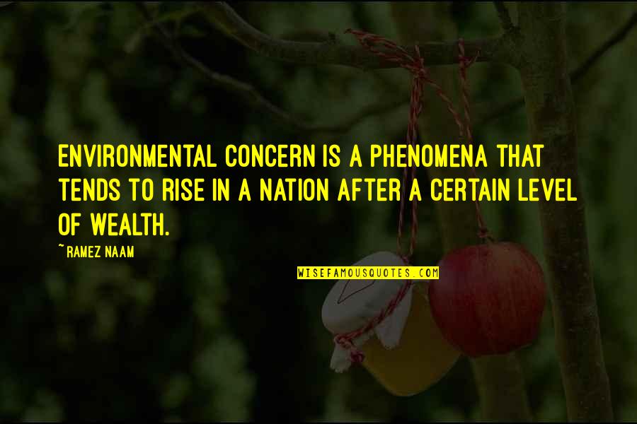 Yemeli Marin Quotes By Ramez Naam: Environmental concern is a phenomena that tends to