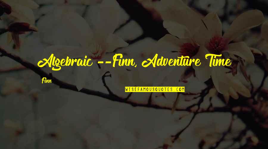 Yenes A Pesos Quotes By Finn: Algebraic!--Finn, Adventure Time
