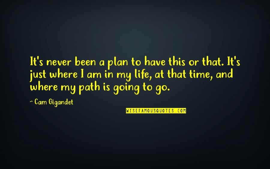 Yerbera Quotes By Cam Gigandet: It's never been a plan to have this