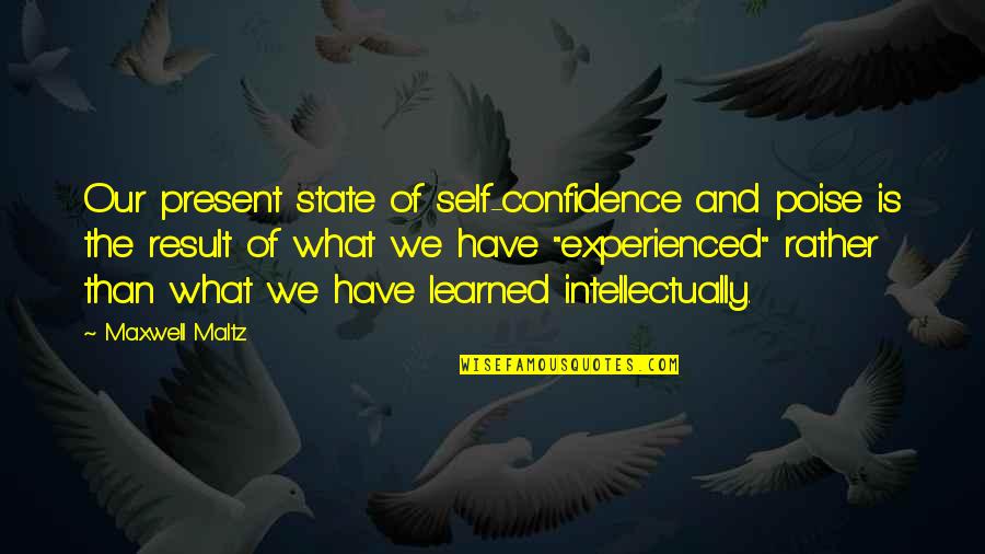 Yeshitela Viable Quotes By Maxwell Maltz: Our present state of self-confidence and poise is Yeshitela Viable Quotes By Maxwell Maltz: Our present state of self-confidence and poise is