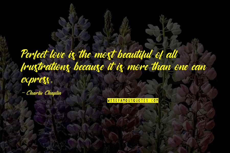Yetersiz Hemsire Quotes By Charlie Chaplin: Perfect love is the most beautiful of all Yetersiz Hemsire Quotes By Charlie Chaplin: Perfect love is the most beautiful of all