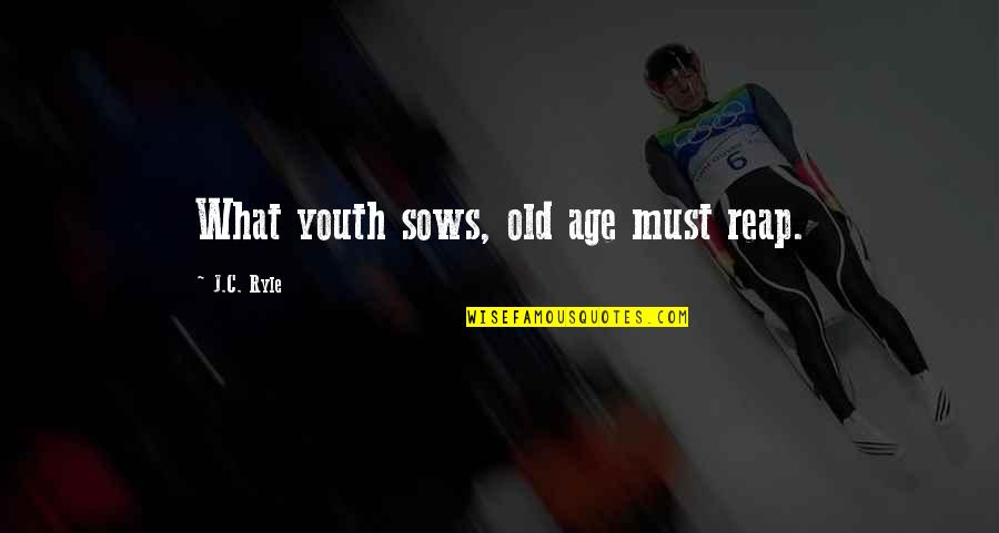 Yeth Meme Quotes By J.C. Ryle: What youth sows, old age must reap.