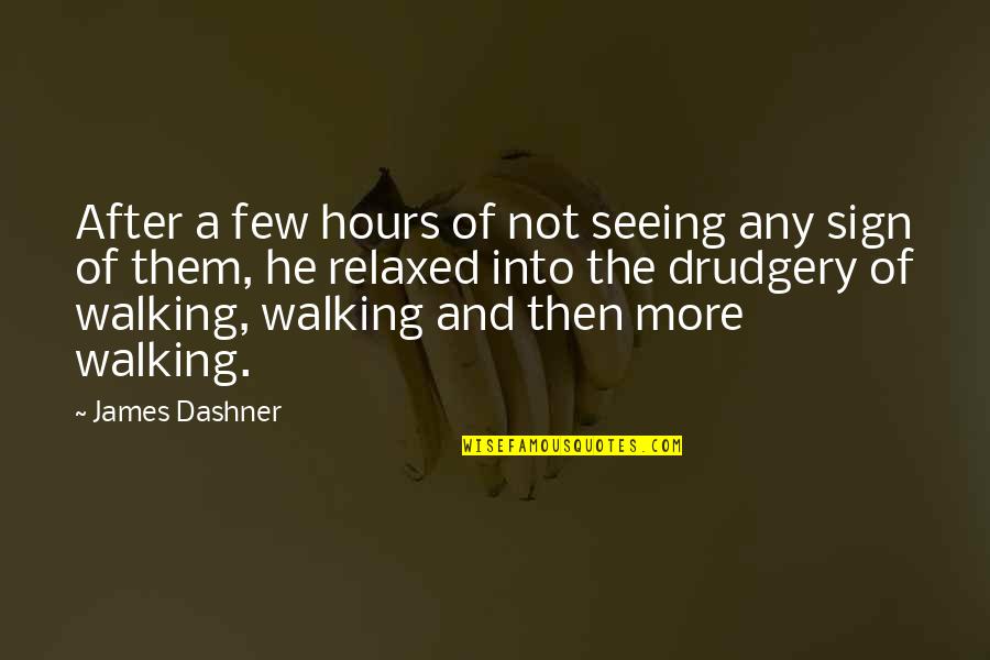 Yhrch Quotes By James Dashner: After a few hours of not seeing any