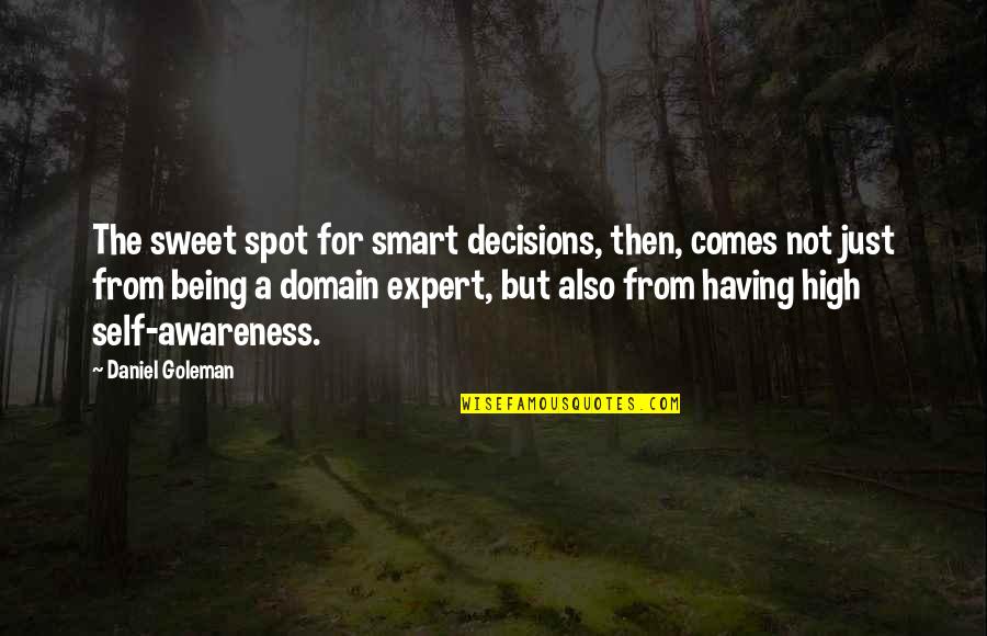 Yitzhak Kaduri Quotes By Daniel Goleman: The sweet spot for smart decisions, then, comes Yitzhak Kaduri Quotes By Daniel Goleman: The sweet spot for smart decisions, then, comes