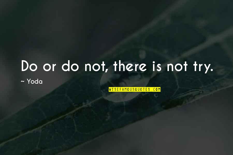 Yoda's Quotes By Yoda: Do or do not, there is not try.