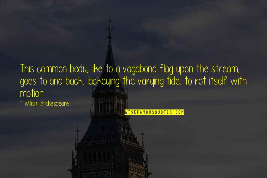 Yoga Exercise Quotes By William Shakespeare: This common body, like to a vagabond flag Yoga Exercise Quotes By William Shakespeare: This common body, like to a vagabond flag