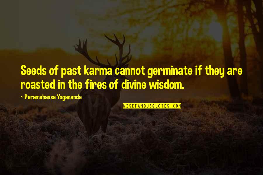 Yogananda Peace Quotes By Paramahansa Yogananda: Seeds of past karma cannot germinate if they