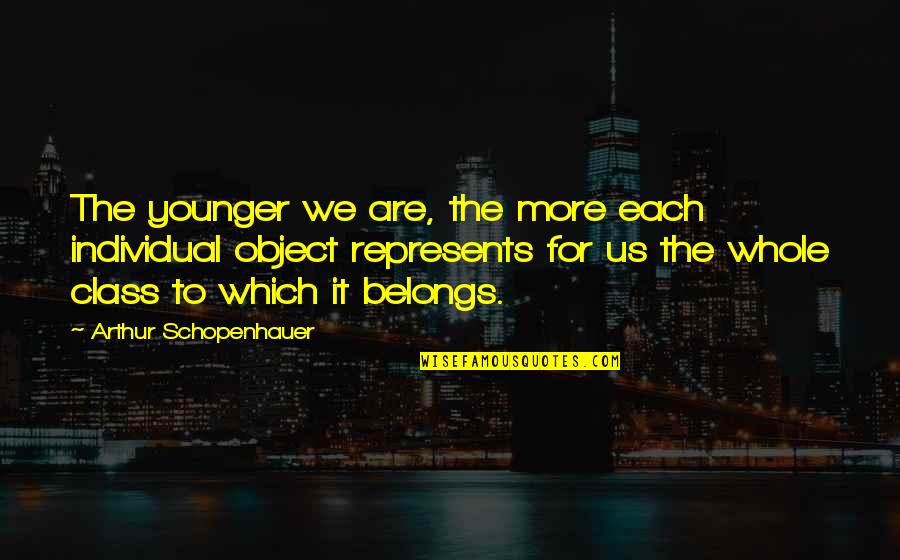 Yoruba Proverbs Quotes By Arthur Schopenhauer: The younger we are, the more each individual