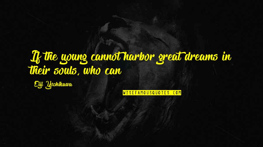 Yoshikawa Quotes By Eiji Yoshikawa: If the young cannot harbor great dreams in