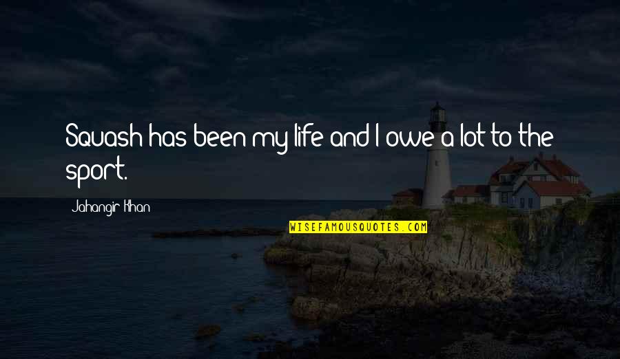 You Again 2010 Movie Quotes By Jahangir Khan: Squash has been my life and I owe You Again 2010 Movie Quotes By Jahangir Khan: Squash has been my life and I owe