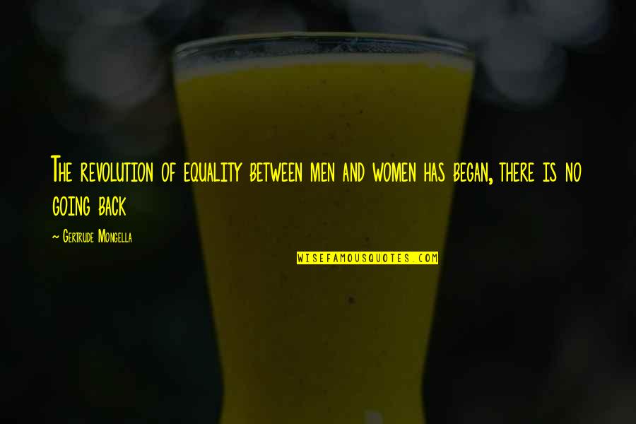 You Are A Breath Of Fresh Air Quotes By Gertrude Mongella: The revolution of equality between men and women