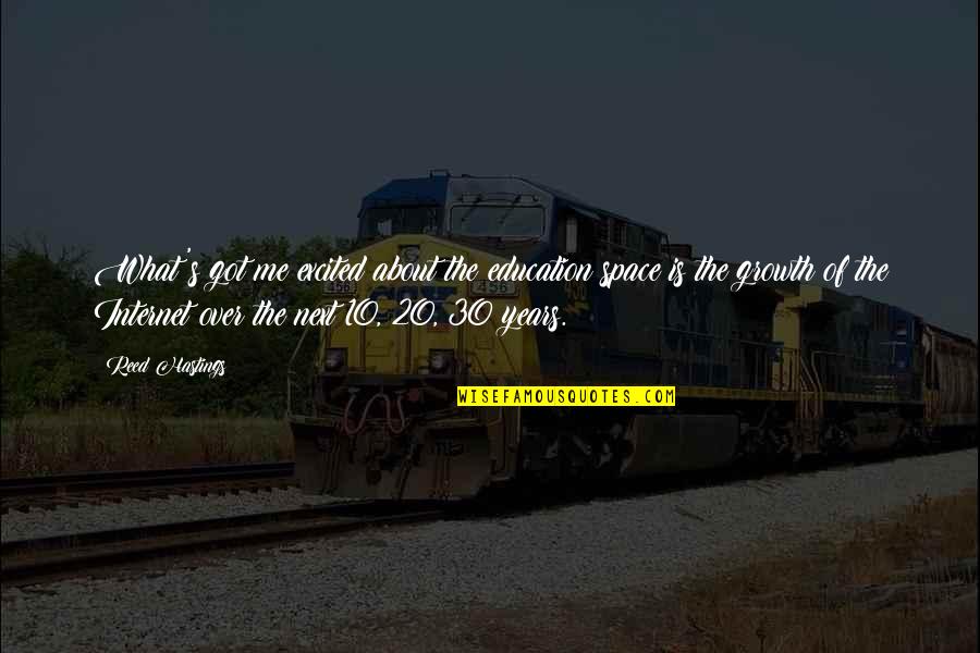 You Are A True Warrior Quotes By Reed Hastings: What's got me excited about the education space You Are A True Warrior Quotes By Reed Hastings: What's got me excited about the education space