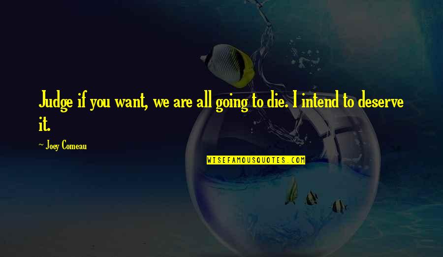 You Are All I Want Quotes By Joey Comeau: Judge if you want, we are all going