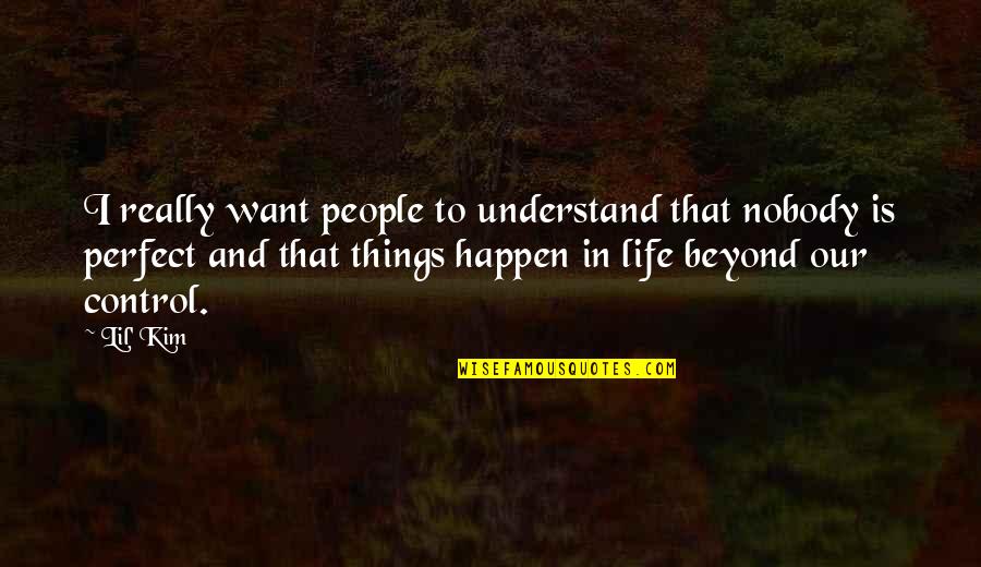 You Are Beyond Perfect Quotes By Lil' Kim: I really want people to understand that nobody