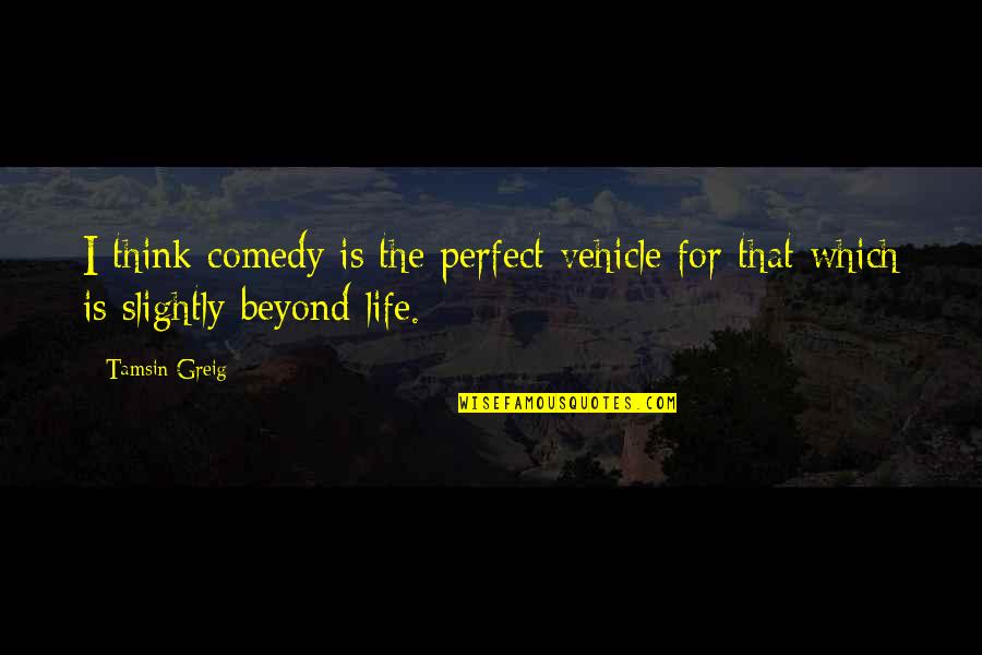 You Are Beyond Perfect Quotes By Tamsin Greig: I think comedy is the perfect vehicle for