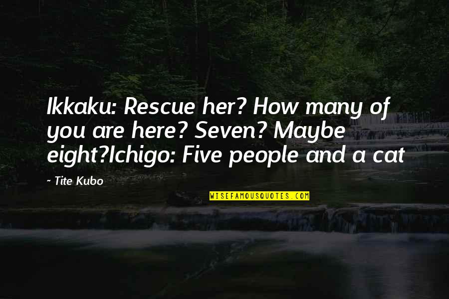 You Are Here Quotes By Tite Kubo: Ikkaku: Rescue her? How many of you are
