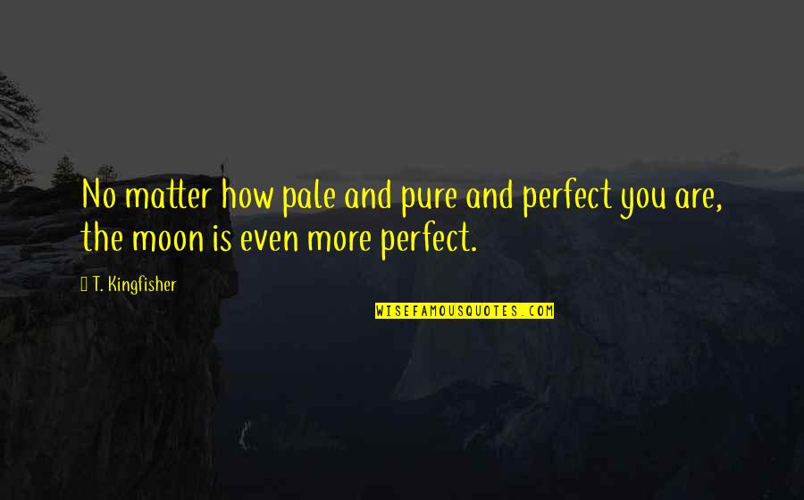 You Are Moon Quotes By T. Kingfisher: No matter how pale and pure and perfect