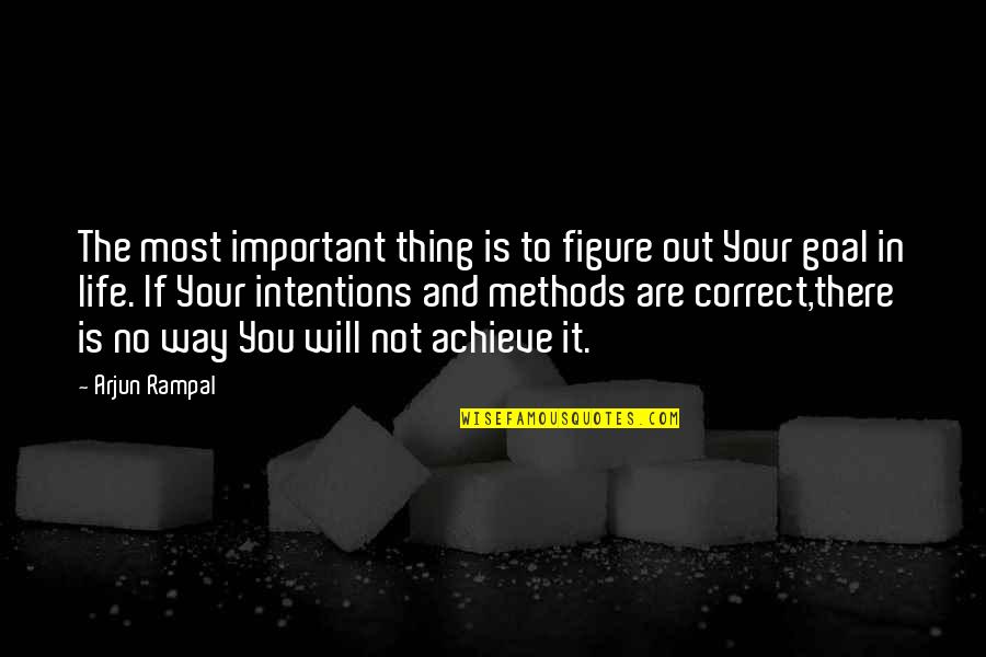 You Are Most Important Quotes By Arjun Rampal: The most important thing is to figure out