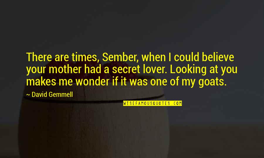 You Are My Mother Quotes By David Gemmell: There are times, Sember, when I could believe You Are My Mother Quotes By David Gemmell: There are times, Sember, when I could believe