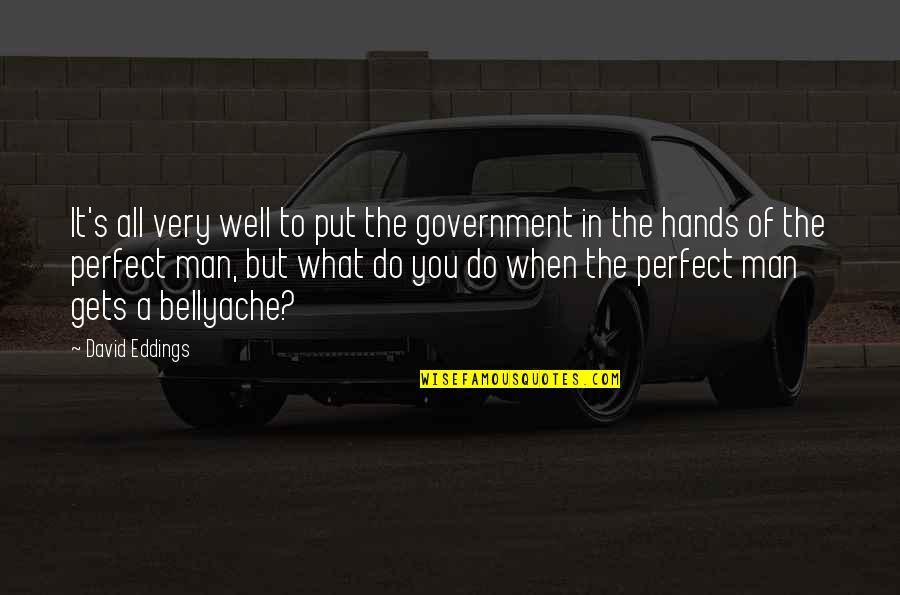 You Are My Perfect Man Quotes By David Eddings: It's all very well to put the government You Are My Perfect Man Quotes By David Eddings: It's all very well to put the government