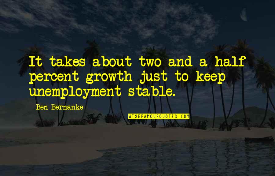 You Are My Power Bank Quotes By Ben Bernanke: It takes about two and a half percent