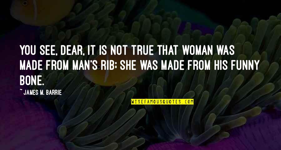 You Are My Rib Quotes By James M. Barrie: You see, dear, it is not true that