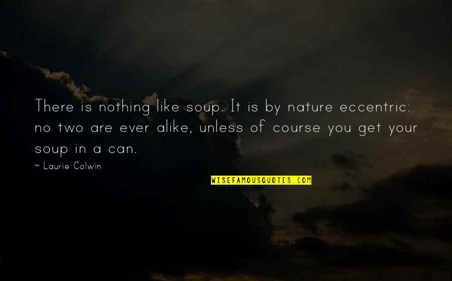 You Are Nature Quotes By Laurie Colwin: There is nothing like soup. It is by