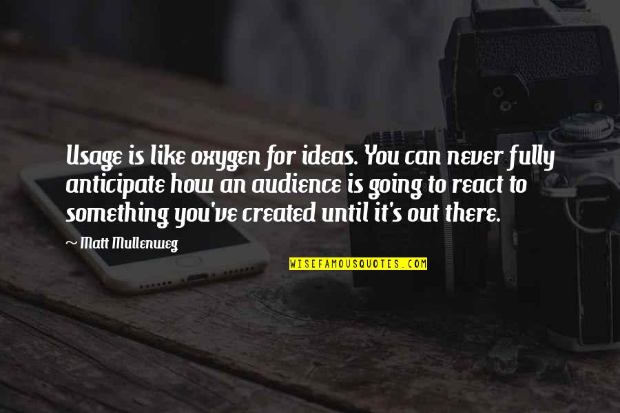 You Are Not My Oxygen Quotes By Matt Mullenweg: Usage is like oxygen for ideas. You can You Are Not My Oxygen Quotes By Matt Mullenweg: Usage is like oxygen for ideas. You can